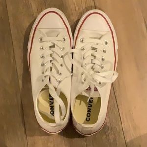 White Converses Low Top